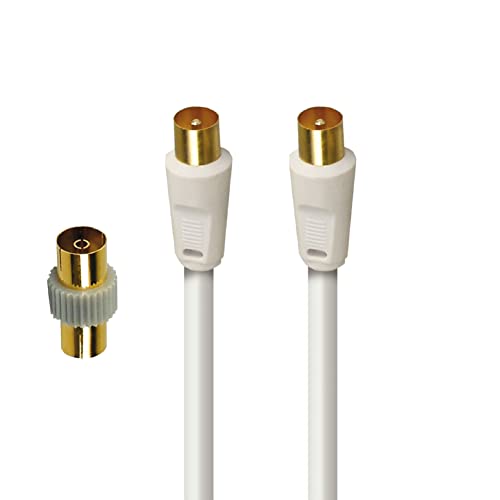 APM 408017 - Cable de TV macho/macho (9,52 mm), color blanco - High-Tech & Électronique Amazon Espagne à 4.47€