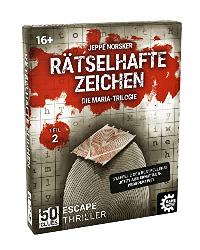 Game Factory 646288 50 Clues Escape Thrillers Play Along... - Nouvelle promo Amazon à 3.55€