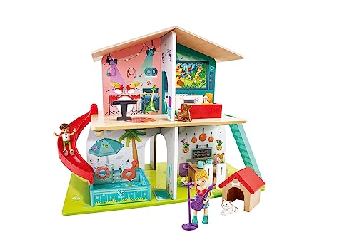 Hape Jouet Maison de Poupée en Bois Interactive avec Sons... - Jouets & Jeux Amazon France à 53.82€