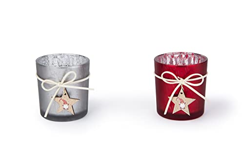 Excelsa 66062, Set 6 Porta Lumini Gnomo, cm. 7 x 8, Vetro e... - Amazon Italie à 11.34€