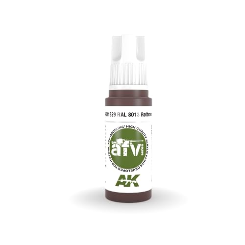 AK Acrylics 3Gen AFV AK11329 RAL 8013 Rotbraun (17ml) - Jouets & Jeux Amazon France à 3.20€