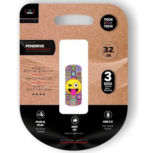 TECH ONE TECH ClipTECH Emoji guiño 32 Gb USB 2.0 - High-Tech & Électronique Amazon Allemagne à 8.81€