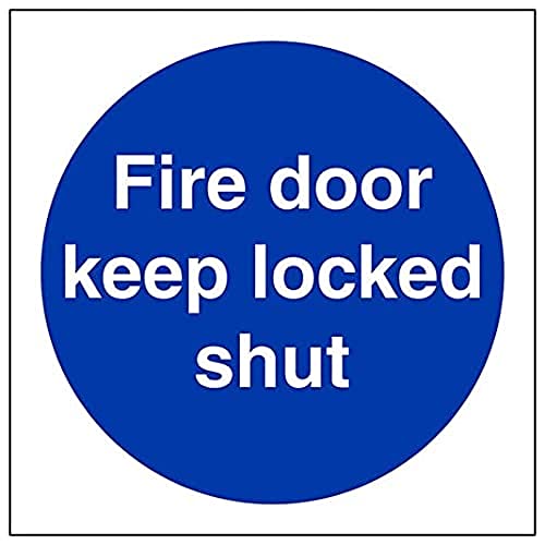 V Safety Fire Door & Mandatory- Fire Door Keep Locked Shut... - Maison & Cuisine en promo à 1.97€
