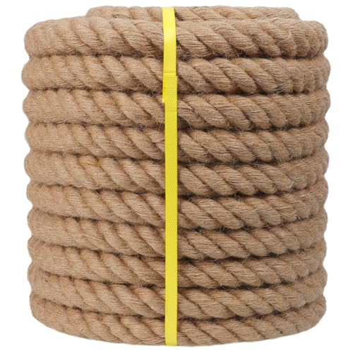 Corde torsadée de manille (3,8 cm x 15,2 m) en chanvre... - Maison & Cuisine Amazon France à 70.99€