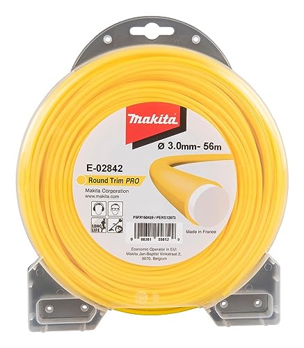 Makita E-02842 - Filo da falciatura rotondo, 3,0 x 56 m - Bricolage & Outils Amazon Italie à 8.90€