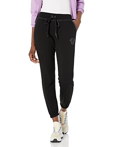 True Religion Pantalon de Jogging Big T Mid Rise - Noir... - Sports & Fitness Amazon France à 88.87€