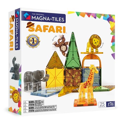Magna-Tiles Safari Animals 25-Piece Set - 3D magnetic... - Sports & Fitness en promo à 37.57€