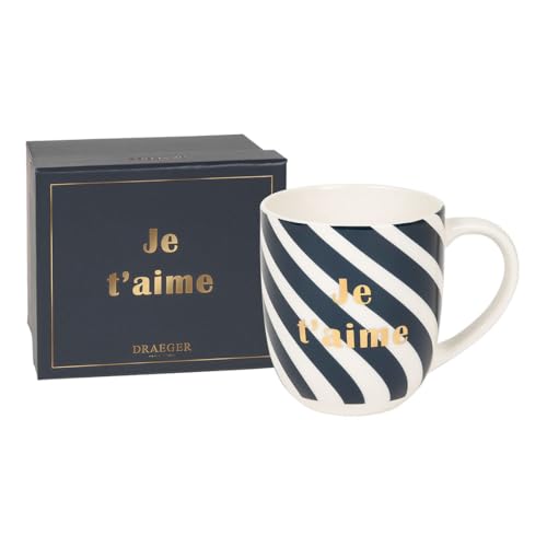 Draeger Paris - Geschenk-Becher - "JE T'AIME", Pastell - Amazon Allemagne à 9.95€