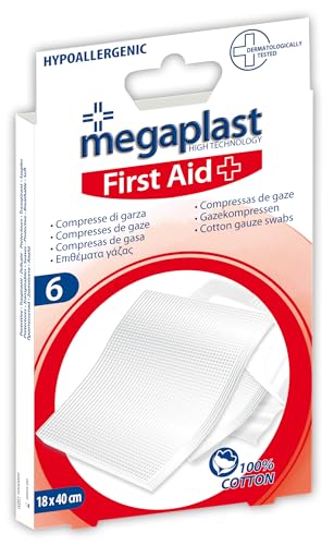 MEGAPLAST 114954 Garze sterili di primo soccorso 18 x 40 cm... - Auto & Moto Amazon Italie à 3.00€