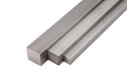 Barra cuadrada de acero inoxidable, 12 mm, 1.4301, barra... - Bricolage & Outils Amazon Espagne à 6.57€