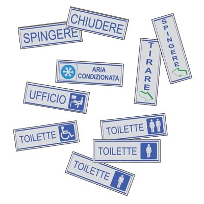 CARTELLO IN PLASTICA SEGNALATORI D'EMERGENZA 2 Emergenza B - Auto & Moto Amazon Italie à 1.09€