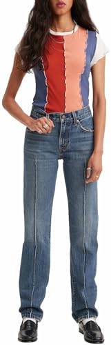Levi's Pantalones Cortos Middy Straight con Pintuck para... - Amazon Espagne à 27.52€