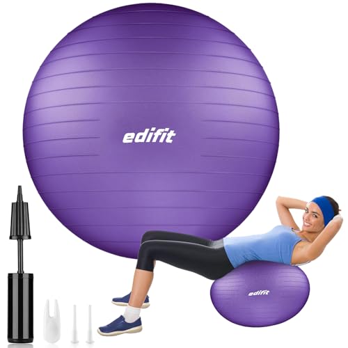 EDIFIT, Pelota de Pilates, 55,65 y 75, Ejercicio en Casa... - Sports & Fitness en promo à 9.34€