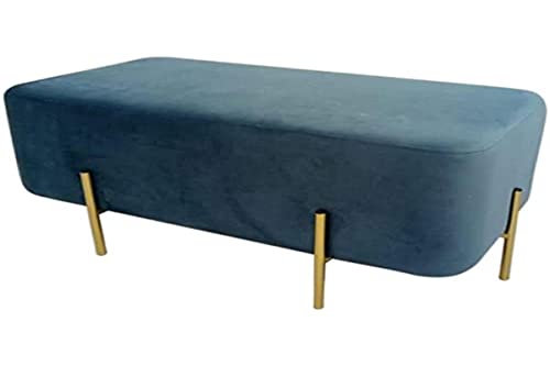 Home Decor Dkd Hocker, Blau, Polyester, Metall, 91 x 46,5 x... - Maison & Cuisine en promo à 41.70€