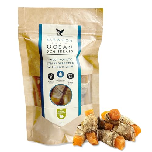 Elkwood Natural Dog Dental Chews 100g | Sweet Potato Strips... - Maison & Cuisine Amazon Royaume-Uni à 2.38€