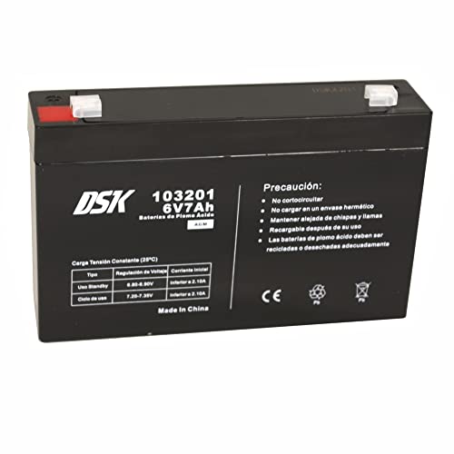 DSK - Batteria al piombo AGM ricaricabile sigillata da 6 V... - Nouvelle promo Amazon à 10.11€