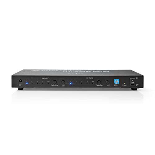 NEDIS VMAT3482AT - Switch Matrix HDMI, 2 Porte a 4 Porte, 4... - High-Tech & Électronique Amazon Italie à 45.66€