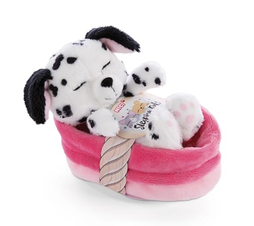 NICI Chien avec Panier en Peluche 12 cm – Sleeping Pets... - Jouets & Jeux en promo à 13.67€
