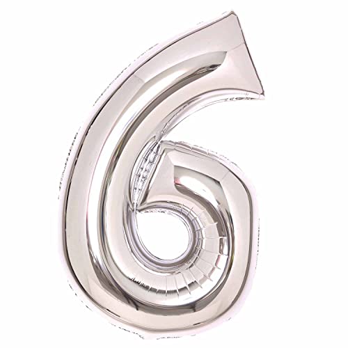 Amscan 9913069 Large Number Silver 6 - Amazon Royaume-Uni à 3.20€