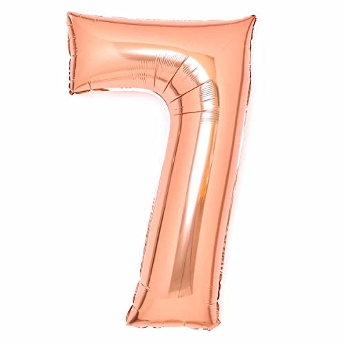 Amscan 9913090 Large Number Rose Gold 7, 22" x 34" - Amazon Royaume-Uni à 2.40€