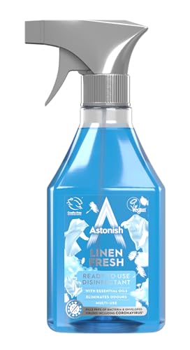 Astonish Linen Fresh Ready To Use Disinfectant Spray 550ml - Amazon Royaume-Uni à 1.00€