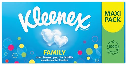 Kleenex Boîte Family P128 Mouchoirs en promo à 2,69€ (-86%) sur Amazon FR