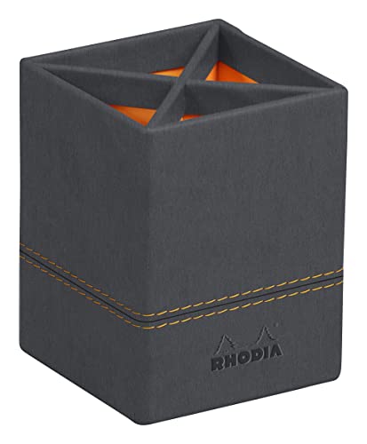 RHODIA 194525C - Pot à Crayons Titane - 8 x 8 x 11 cm... - Maison & Cuisine Amazon France à 9.59€