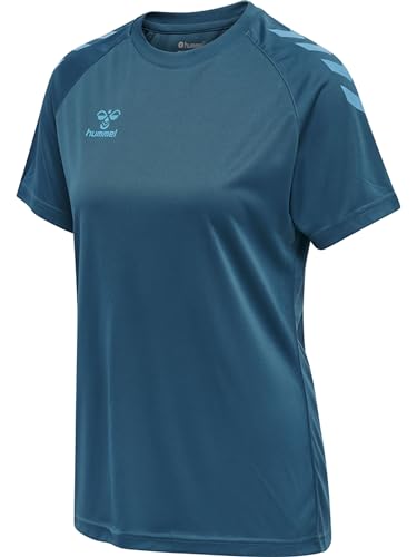 hummel, hmlCORE XK CORE Poly Tee S-S Woman, Blue Coral, L - Sports & Fitness en promo à 9.18€