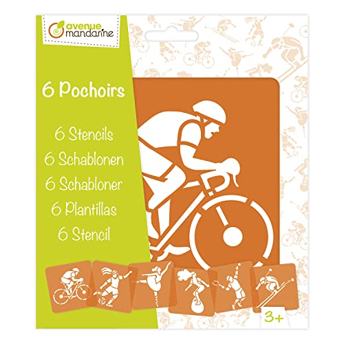AVENUE MANDARINE - Bolsa de 6 plantillas para niños – Tema:... - Jouets & Jeux Amazon Espagne à 2.46€