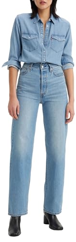 Levi's Ribcage Straight Ankle Vaqueros, Light Indigo Worn... - Mode & Vêtements Amazon Espagne à 65.22€