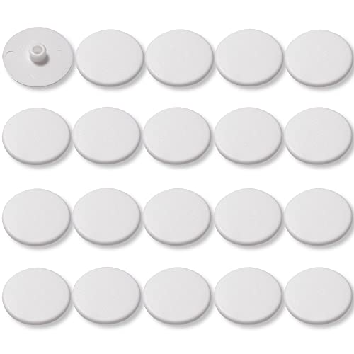 cyclingcolors 20x Cache vis Plastique Blanc tête Plate CHC... - Maison & Cuisine Amazon France à 2.95€