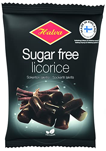 Halva Liquirizia senza zucchero finlandese 90g x 1 - Épicerie Amazon Italie à 3.25€
