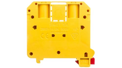SIMET Brand YELLOW ZSG1-16.0NZ Rail Mounted Screw Terminal... - Maison & Cuisine Amazon Royaume-Uni à 3.19€