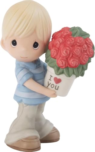 Boy Holding Flower Pot with Heart-Shapes Rise Bouquet... - Jouets & Jeux Amazon Royaume-Uni à 30.46€