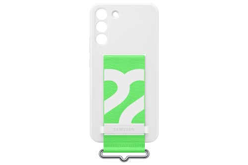 Samsung Galaxy S22+ Silicone Cover with Strap, White en promo sur Amazon
