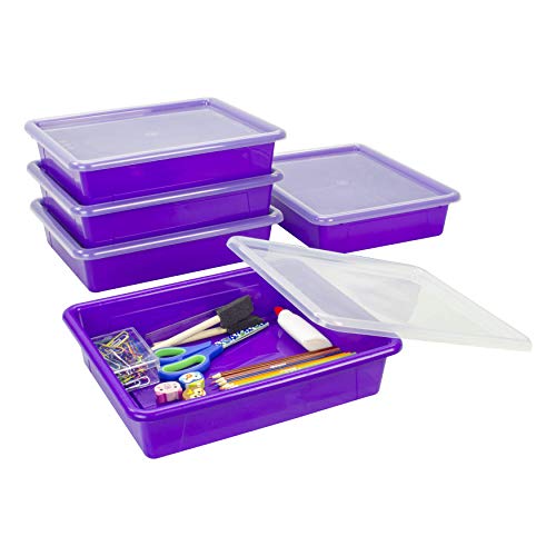Storex Letter Size Flat Storage Tray – Organizer Bin with... - Maison & Cuisine Amazon Royaume-Uni à 20.64€