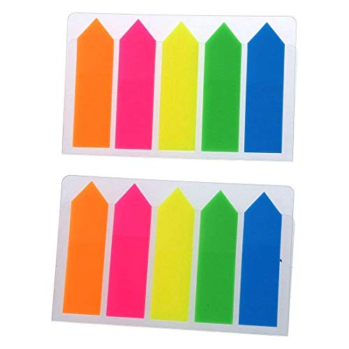 Index Tabs Sticky Page Markers Colored Arrow Page Markers... - Fournitures Bureau en promo à 0.99€