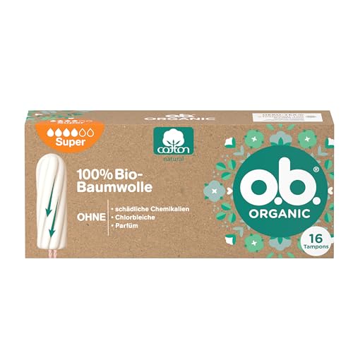 o.b. Organic Super Lot de 16 tampons bio pour les jours... - Santé & Bien-être Amazon France à 5.88€