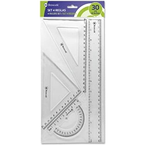 Bismark 177385 Set 4 Reglas Linea Escolar - Fournitures Bureau Amazon Espagne à 1.10€