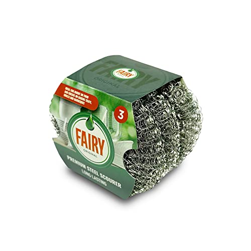 Addis Fairy Original Premium Steel Wool Pot & pan Scourers... - Home & Kitchen Amazon UK à 0.89€