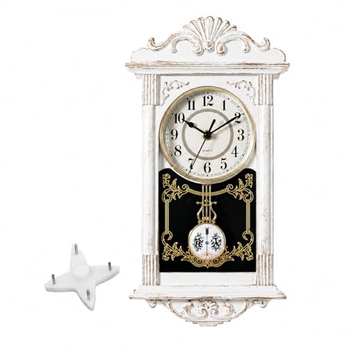 Clockswise Quickway Imports Pendule Murale Vintage en Bois... - Maison & Cuisine Amazon France à 26.86€