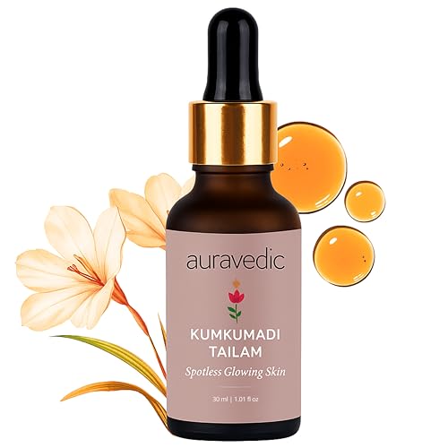 Auravedic Kumkumadi Tailam Face Oil for Glowing Skin, 30... - Sports & Fitness Amazon Royaume-Uni à 9.98€