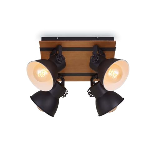 Briloner Leuchten Deckenlampe retro mit Holzbalken... - Maison & Cuisine Amazon Allemagne à 45.00€