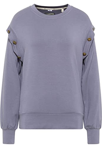 DreiMaster Felpa Maglia di Tuta, Grigio, L Donna - Bon plan à 17.24€