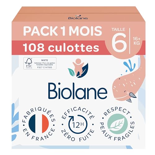 BIOLANE - Windelhöschen – Größe 6 (16 + kg) – kein... - Bébé & Puériculture en promo à 25.80€