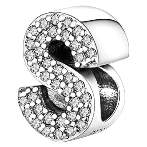 MULA Charms Anhänger Silber 925 für Armbänder, Buchstabe... - Bijoux & Montres en promo à 5.99€