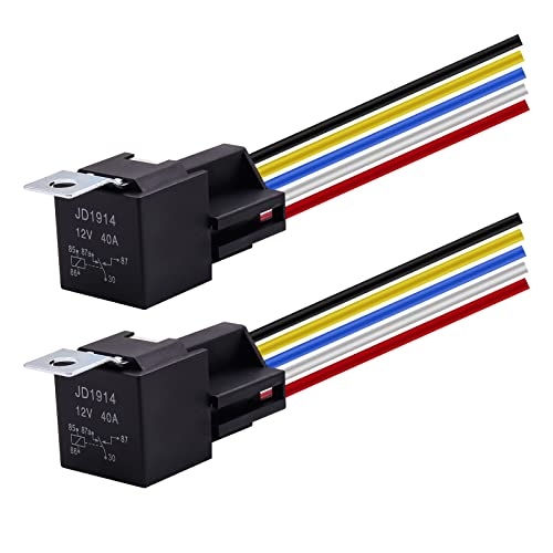 YnGia Lot de 2 relais de voiture avec prises de faisceau... - Auto & Moto Amazon France à 3.99€
