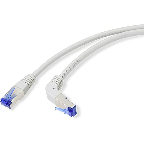 RENKFORCE RJ45 RJ45 - Cavo Patch Cat 6a S/FTP, 0,50 m, 90°... - Animalerie en promo à 1.49€