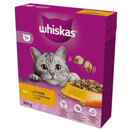 WHISKAS® Karton Trocken 1+ mit Huhn 800g - Deal du jour à 3.19€
