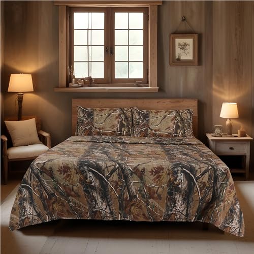 Realtree Allzweck-Camouflage-Bettlaken-Set, 4-teilig... - Maison & Cuisine Amazon Allemagne à 17.04€
